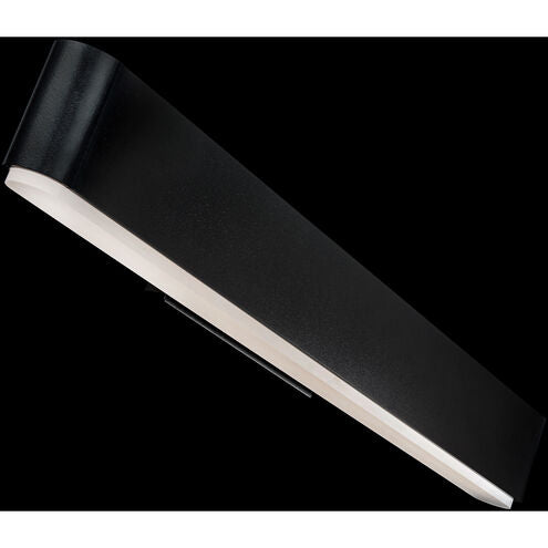 Bathroom Vanity Wall Light 2700K Lamping Color Temp, 24in Size Black Bath and Vanity Modern Forms