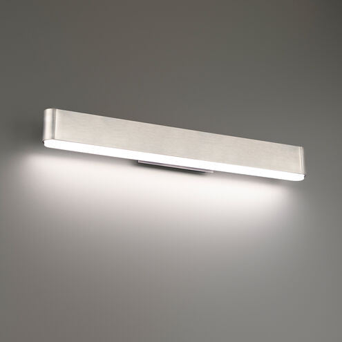 Brushed Nickel Bath Vanity & Wall Light 2700K 24in Size Bath and Vanity Modern Forms