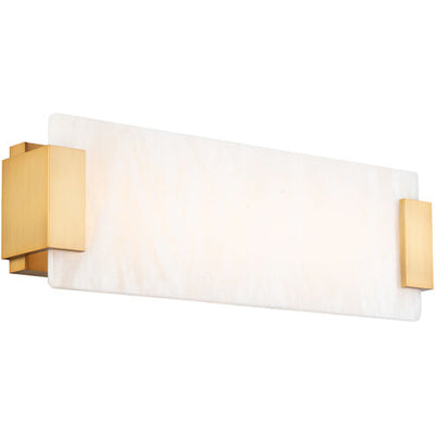 Quarry Bathroom Vanity & Wall Light in 18in LED 18 inch Aged Brass Bath and Vanity Modern Forms