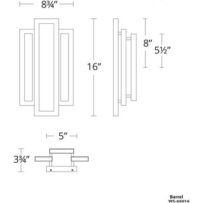 Fury LED 4 inch Aged Brass ADA Wall Sconce Wall Light Wall Sconce Modern Forms