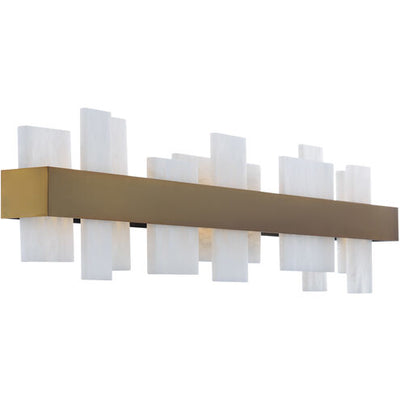 Acropolis LED Bath Vanity & Wall Light 37 inch Aged Brass Bath and Vanity Modern Forms