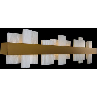 Acropolis LED Bath Vanity & Wall Light 37 inch Aged Brass Bath and Vanity Modern Forms