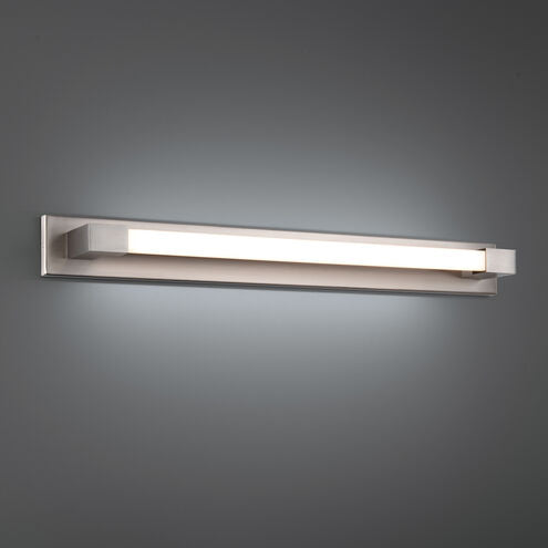 Barre Brushed Nickel Bathroom Vanity & Wall Light 1 Light 37 inch Bath and Vanity Modern Forms