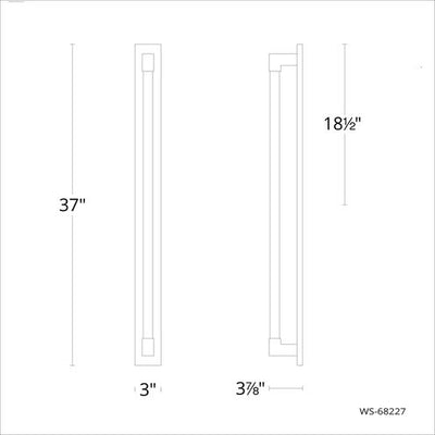 Barre Brushed Nickel Bathroom Vanity & Wall Light 1 Light 37 inch Bath and Vanity Modern Forms