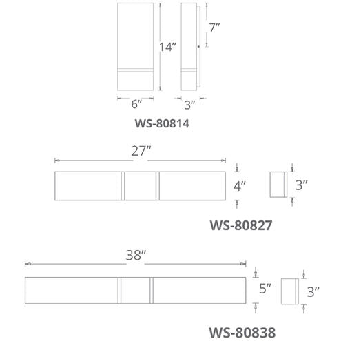 Vigo LED 27 inch Dark Walnut Bath Vanity & Wall Light 27in Bath and Vanity Modern Forms