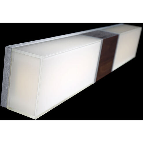 Vigo LED 27 inch Dark Walnut Bath Vanity & Wall Light 27in Bath and Vanity Modern Forms