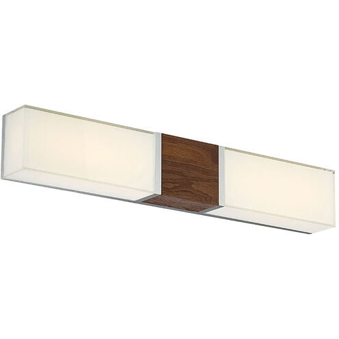 Vigo LED 27 inch Dark Walnut Bath Vanity & Wall Light 27in Bath and Vanity Modern Forms