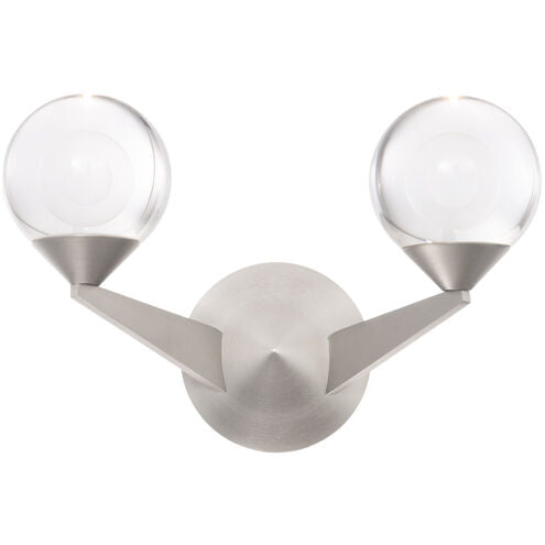 Double Bubble Wall Sconce Wall Light 2 Light 7 inch Aged Brass Wall Sconce Modern Forms
