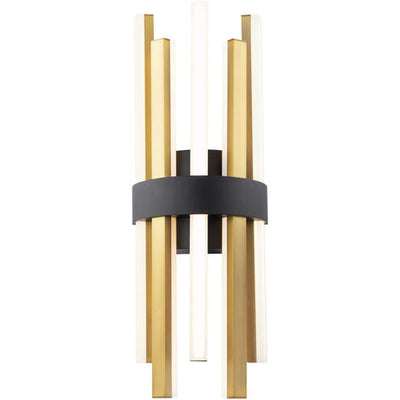 Harmonix 1 Light 7.13 inch Black Aged Brass Vanity Bath Light Wall Light Bath and Vanity Modern Forms