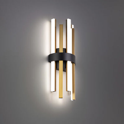 Harmonix 1 Light 7.13 inch Black Aged Brass Vanity Bath Light Wall Light Bath and Vanity Modern Forms