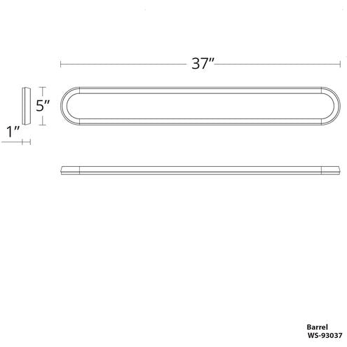 Argo LED Bathroom Vanity or Wall Light 37 inch White Bath and Vanity Modern Forms