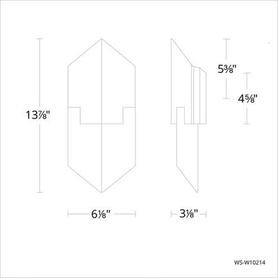 Cupid 1 Light 14 inch Brushed Aluminum Outdoor Wall Light Exterior Modern Forms