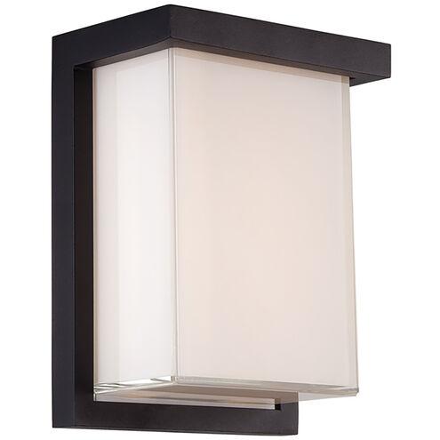 Ledge Outdoor Wall Light in 3500K 8in LED 8 inch Black Exterior Modern Forms