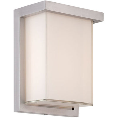 Ledge Outdoor Wall Light in 3000K 8in LED 8 inch Brushed Aluminum Exterior Modern Forms