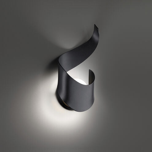 Flamme 1 Light 16 inch Black Outdoor Wall Light Exterior Modern Forms