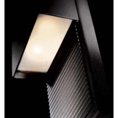 Hiline LED Black Outdoor Wall Light 8in Exterior Modern Forms