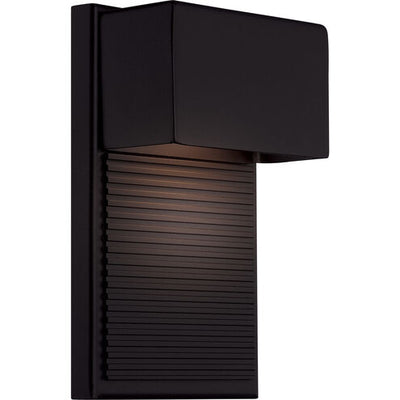 Hiline LED Black Outdoor Wall Light 8in Exterior Modern Forms