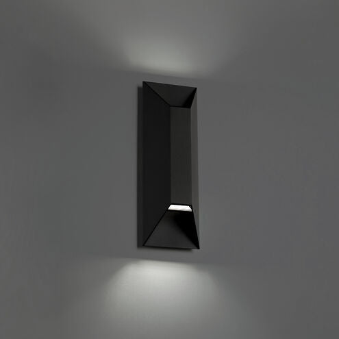 Maglev Outdoor Wall Light in 3000K 2 Light 16 inch Black Exterior Modern Forms