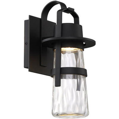 Balthus LED Indoor or Outdoor Wall Light Black 14in Exterior Modern Forms