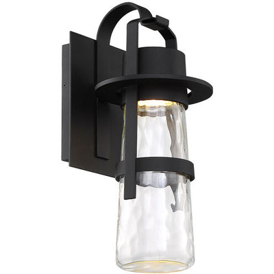 Balthus LED Indoor or Outdoor Wall Light Black 16in Exterior Modern Forms