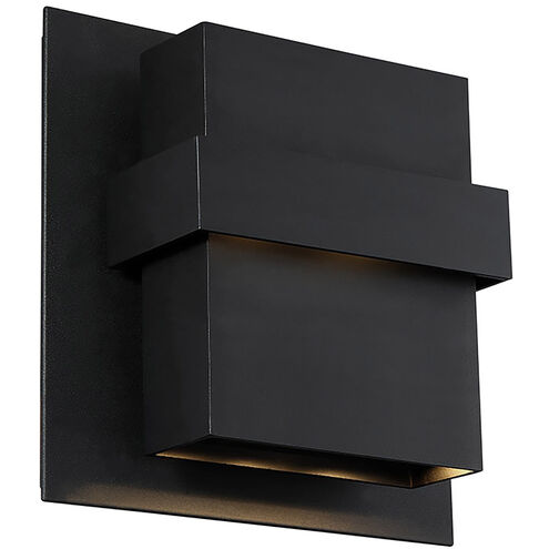 Pandora LED Black Outdoor Wall Light 11in Exterior Modern Forms