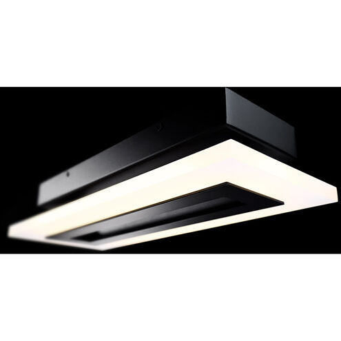 Shadow LED 17 inch Black Outdoor Wall Light 17in Exterior Modern Forms