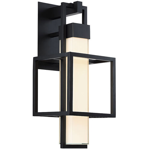 Logic Outdoor Wall Light in 16in LED 16 inch Black Exterior Modern Forms