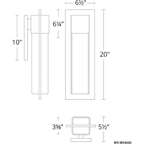 Mist Outdoor Wall Light in 20in LED 20 inch Bronze Exterior Modern Forms