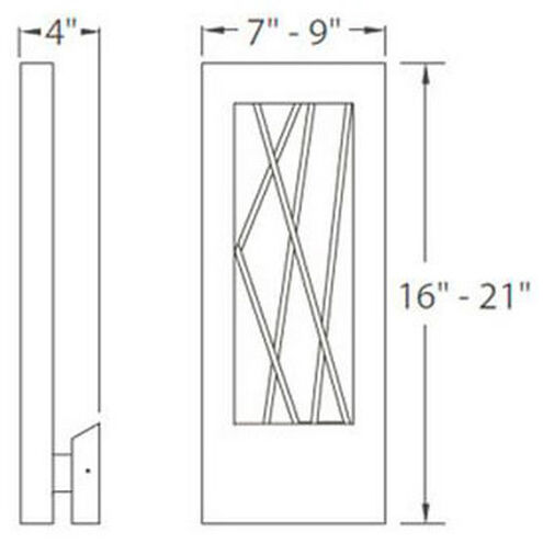 Twilight LED 21 inch Outdoor Wall Light in 21in Bronze Exterior Modern Forms