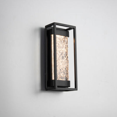 Elyse LED Black Outdoor Wall Light in 12in Exterior Modern Forms