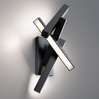 Chaos LED 4 inch Black Wall Sconce Wall Light Wall Sconce Modern Forms