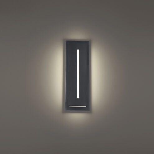 Midnight 1 Light 16 inch Black Outdoor Wall Light Exterior Modern Forms