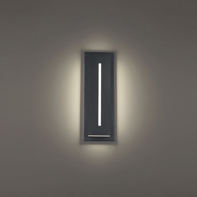 Midnight 1 Light 16 inch Black Outdoor Wall Light Exterior Modern Forms