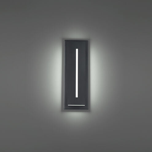 Midnight 1 Light 16 inch Black Outdoor Wall Light Exterior Modern Forms