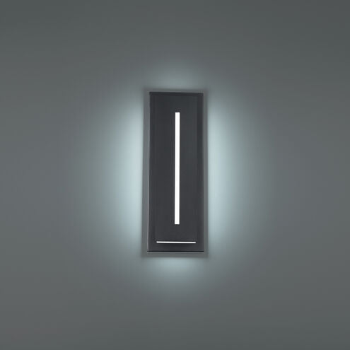 Midnight 1 Light 16 inch Black Outdoor Wall Light Exterior Modern Forms