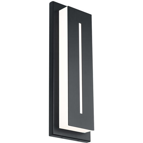 Midnight 1 Light 16 inch Black Outdoor Wall Light Exterior Modern Forms