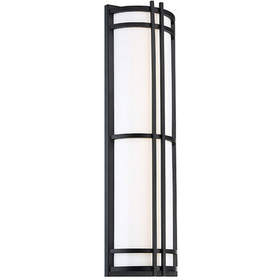 Skyscraper LED 12 inch Black Outdoor Wall Light 3500K 12in Exterior Modern Forms