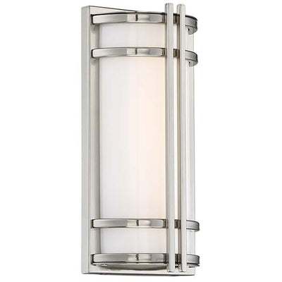 Skyscraper LED 12 inch Stainless Steel Outdoor Wall Light 3500K 12in Exterior Modern Forms