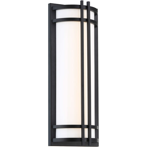 Skyscraper LED 18 inch Black Outdoor Wall Light 2700K 18in Exterior Modern Forms