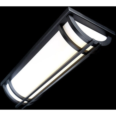 Skyscraper LED 18 inch Black Outdoor Wall Light 2700K 18in Exterior Modern Forms
