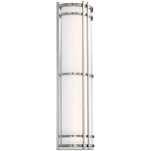 Skyscraper Outdoor Wall Light in 2700K 27in LED 27 inch Stainless Steel Exterior Modern Forms