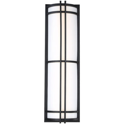 Skyscraper Outdoor Wall Light in 2700K 27in LED 27 inch Black Exterior Modern Forms