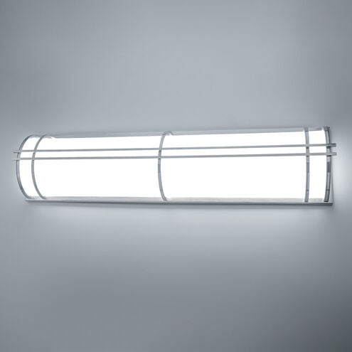 Skyscraper Outdoor Wall Light in 3000K 37in LED 37 inch Stainless Steel Exterior Modern Forms