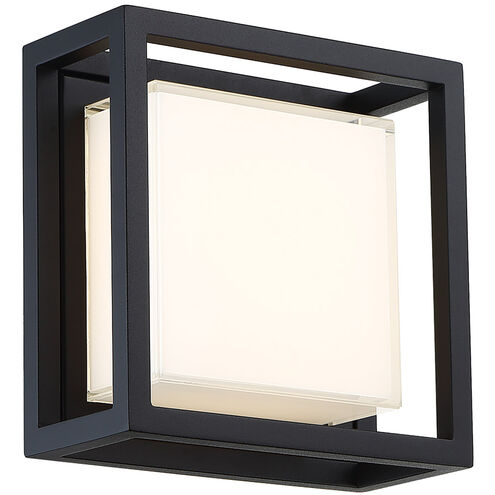 Framed LED 8 inch Black Outdoor Wall Light in 8in. Exterior Modern Forms
