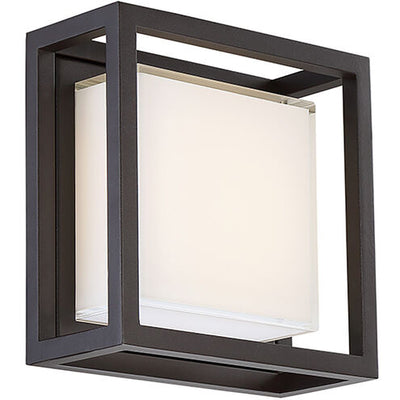 Framed LED 8 inch Bronze Outdoor Wall Light in 8in. Exterior Modern Forms