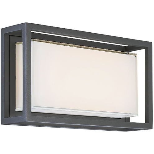 Framed LED 8 inch Bronze Outdoor Wall Light in 14in. Exterior Modern Forms
