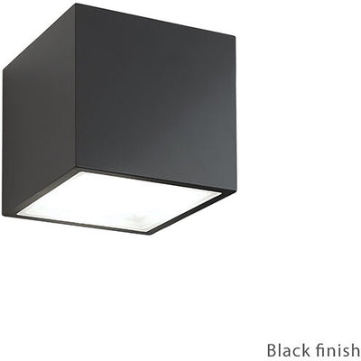 Bloc LED 6 inch Black Outdoor Wall Light in 1, 4000K Exterior Modern Forms