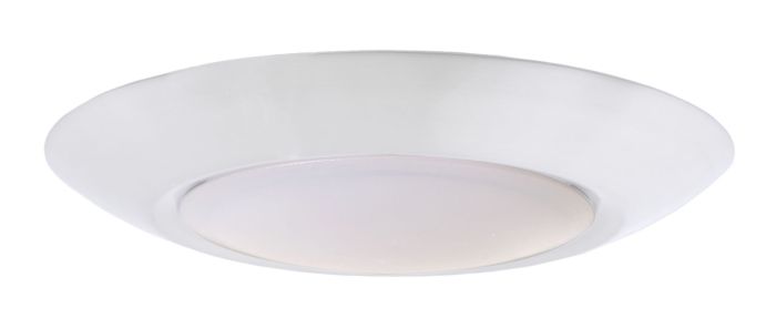 Slim Line 1 Light 6" LED Flushmount in White (7" Overall Diameter) Flush Mount Craftmade