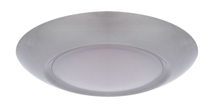 Slim Line 1 Light 11" LED Flushmount in Brushed Satin Nickel Flush Mount Craftmade